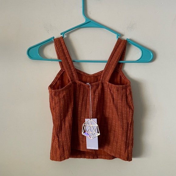 Good Luck Girl cropped tank top. Ladies size M - Picture 2 of 3